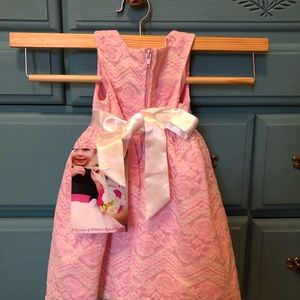 Pink lace dress